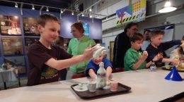 Children Playing with Slime