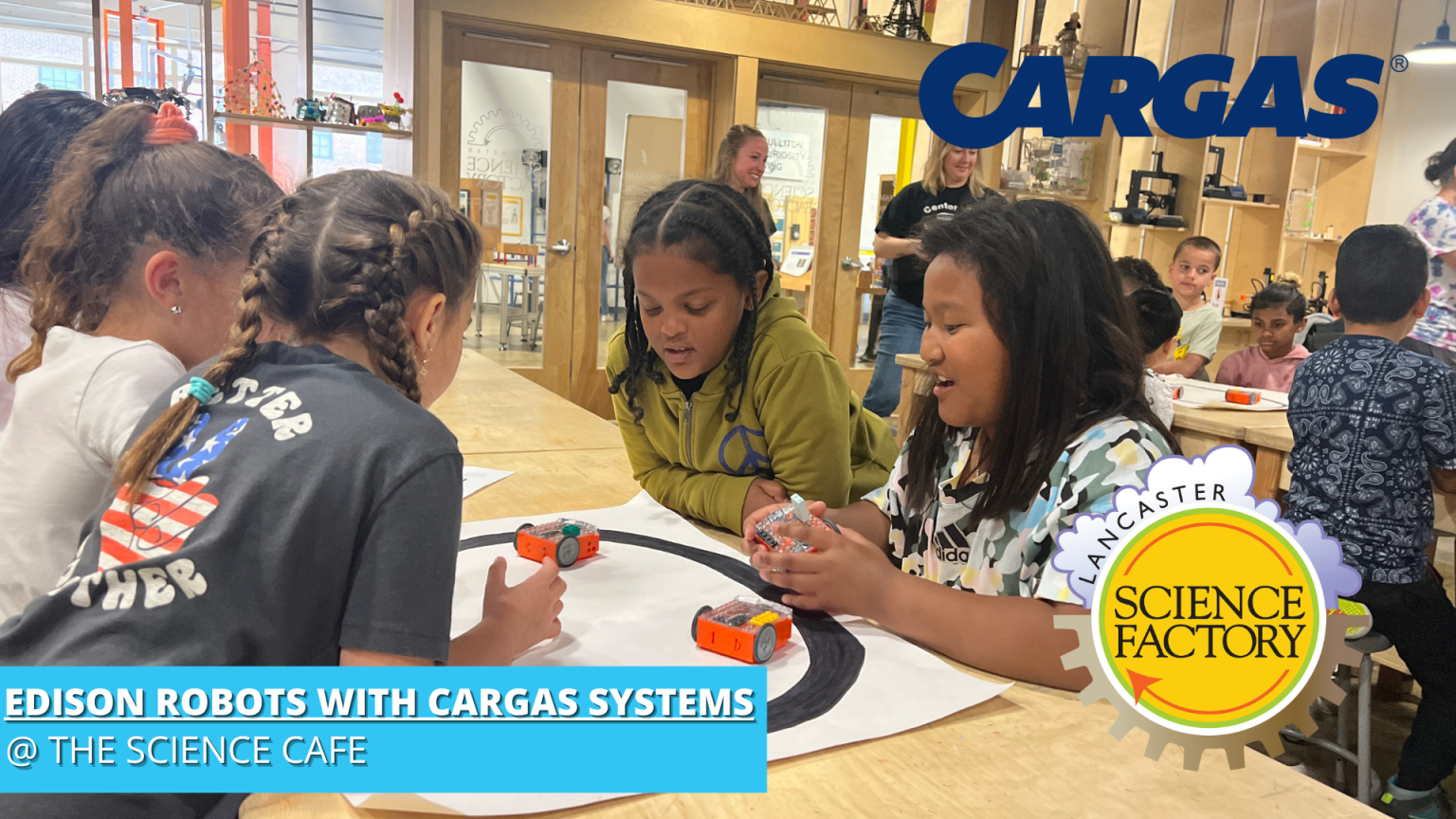 Edison Robots with Cargas Systems The Science Cafe The Lancaster