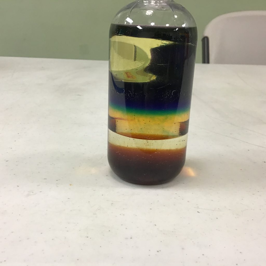 liquid density experiment question